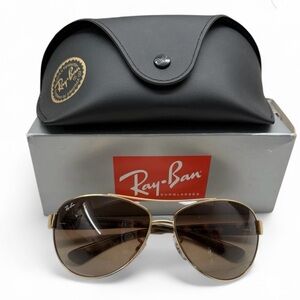 Ray-Ban RB3386 Arista Aviator Pilot Sunglasses Brown Gradient Lens Classic New